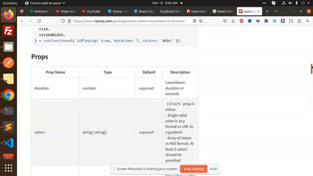 React Native Countdown Circle Timer смотреть онлайн