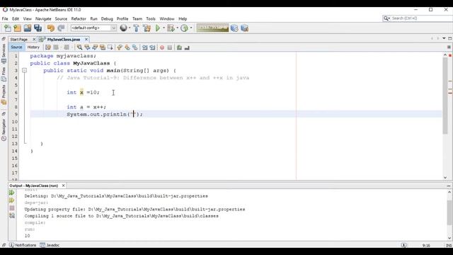 Java Tutorial-9: Difference between x++ and ++x in Java смотреть онлайн