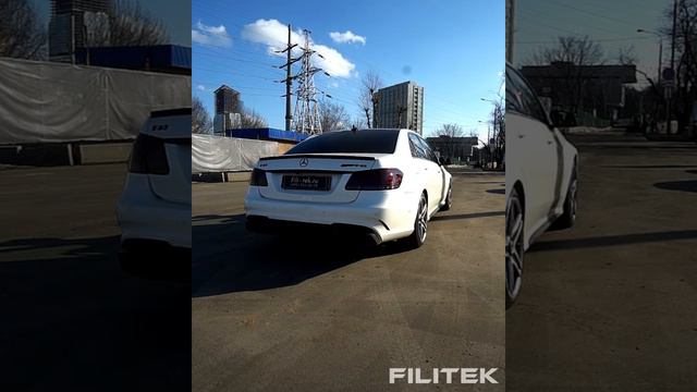 Выхлоп и popbang на Mercedes E63 W212 смотреть онлайн