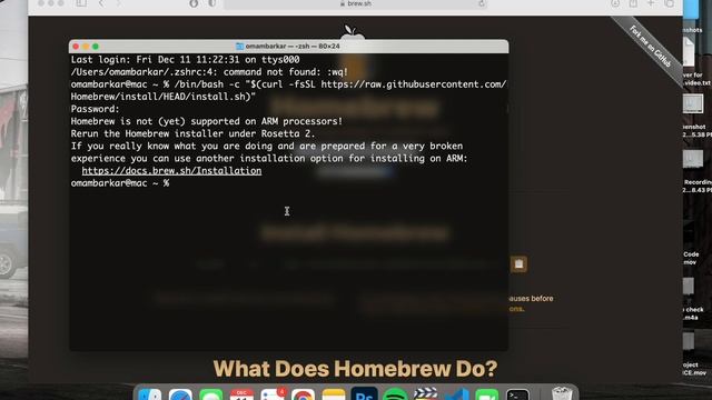 BEST AND EASY TRICK HOMEBREW ON M1 смотреть онлайн