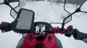 Woideal WD-180 по мокрому снегу