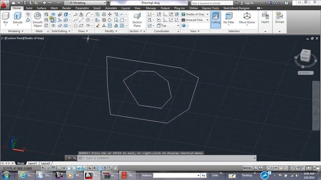 How to made a 2d drawing 3d in AutoCad 2013 смотреть онлайн