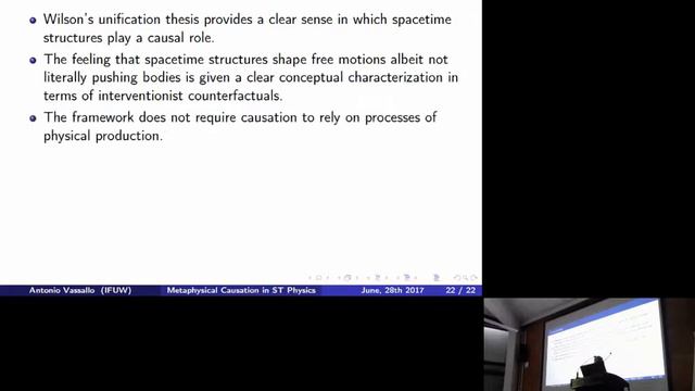 BST3: Antonio Vassallo, Grounding As Metaphysical Causation In Spacetime Physics