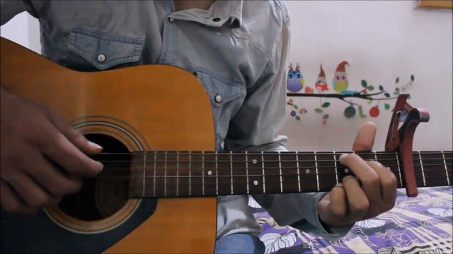 The Perfect Song For Ur CRUSH /LOVE/ VALENTINE - Hindi Guitar lesson cover chords beginners смотреть онлайн