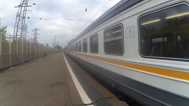 Электропоезд ЭД4М-0447 ЦППК станция Нара 20.07.2016 смотреть онлайн