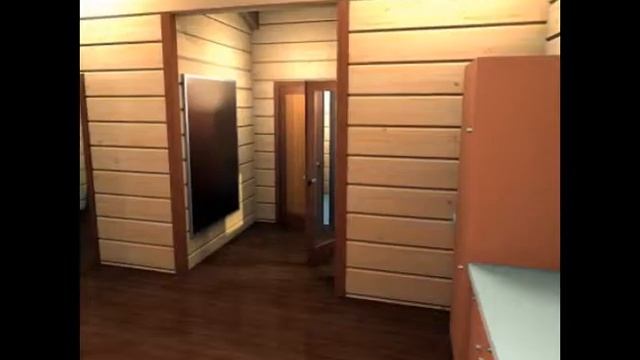 Шале 9,5*10 из кл.бруса с русской печью. смотреть онлайн