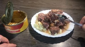 Тушеная говядина Госрезерв «Великий Новгород»  и свежая с магазина. Сравниваем качество !