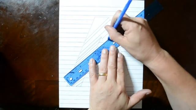Drawing A Hole in Line Paper - 3D Trick Art смотреть онлайн