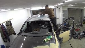 Renault Duster : ТОТАЛ: ровняю сильно мятую Крышуи Крыло. Не ищу лёгки путей. КЗОВНОЙ РЕМОНТ.