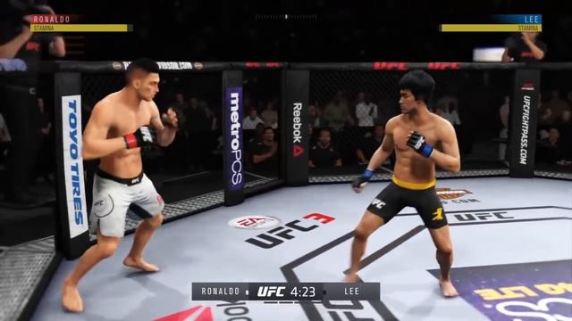 Cristiano Ronaldo vs. Bruce Lee (EA sports UFC 3) - CPU vs. CPU - Crazy UFC 👊🤪 смотреть онлайн