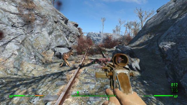 Fallout 4 - Bayonetted Pipe Sniper Rifle, Tactical Light Pipe Pistol Wild Mongrel & Mole Rat Combat смотреть онлайн