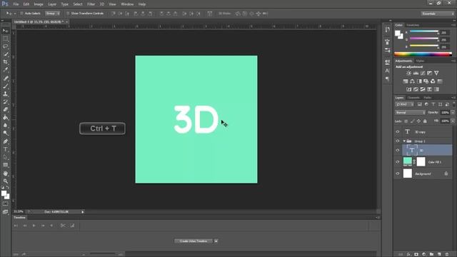How to make 3D text in Photoshop for Beginners | Photoshop Vector Tutorials | PEZ смотреть онлайн