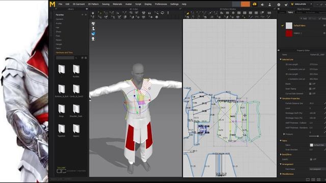 Free complete tutorial of Assassin's creed outfit ( marvelous Designer - Clo3d ) Academy Center смотреть онлайн