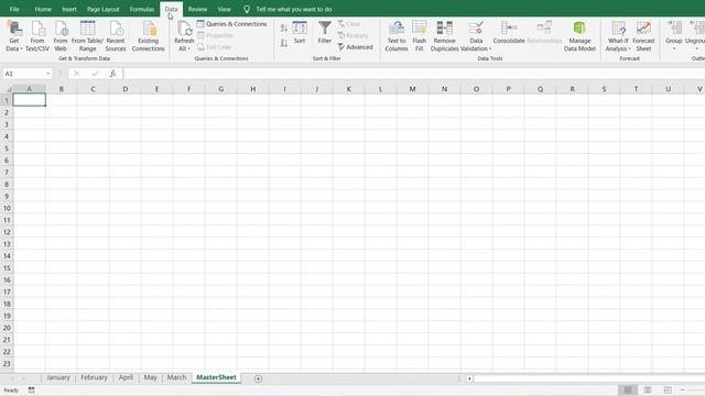 CONSOLIDATE (DATA MENU) MS EXCEL 2019 смотреть онлайн