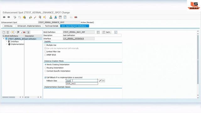 Fallback Class in Kernel Badi in SAP ABAP | Fall back class in badi | Kernel Badi Fall back Class смотреть онлайн