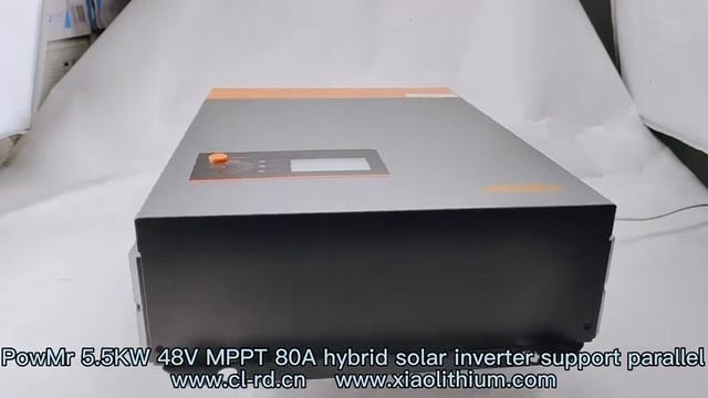 PowMr 5.5KW 48V MPPT 80A hybrid solar inverter support parallel смотреть онлайн