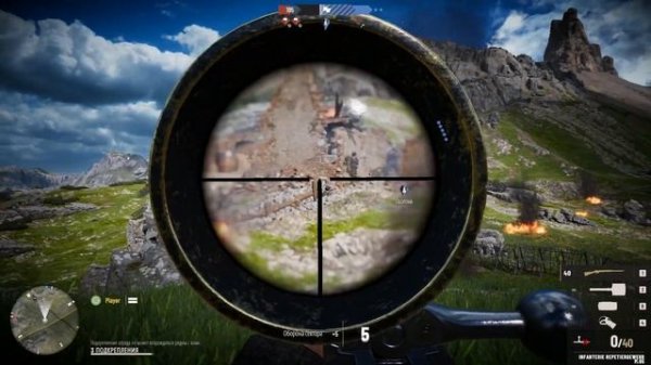 Incredible Sniper Gameplay ! Isonzo WW1 Game