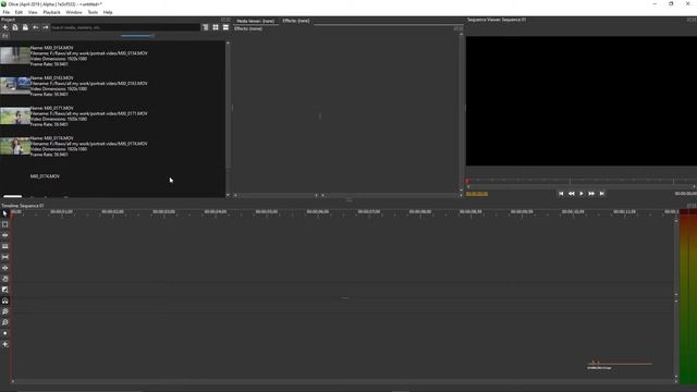 How to import video, create sequence and cut/trim in OLIVE editor/tutorial series PART 2 смотреть онлайн