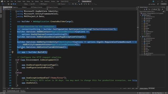 Изменения в структуре файлов проектов ASP.NET Core для платформы .NET 6