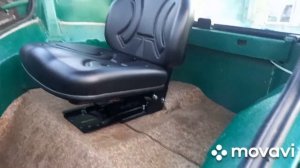 Установка турецкого сиденья эко 11145 на самодельный трактор с кабиной от мтз и его обзор.