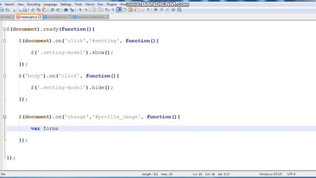 Messenger Chat Website Part-29: User Profile Image AJAX PHP MYSQLI . смотреть онлайн