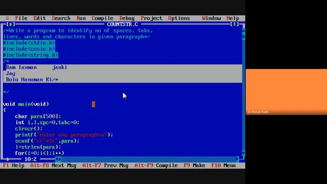 C Language | Part-48 | String | Program to count number of spaces,tabs,words,lines etc | Lecture-52 смотреть онлайн