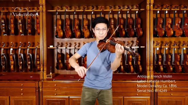 4/4 Antique French Violin, Label Laberte Humbert Ca. 1896