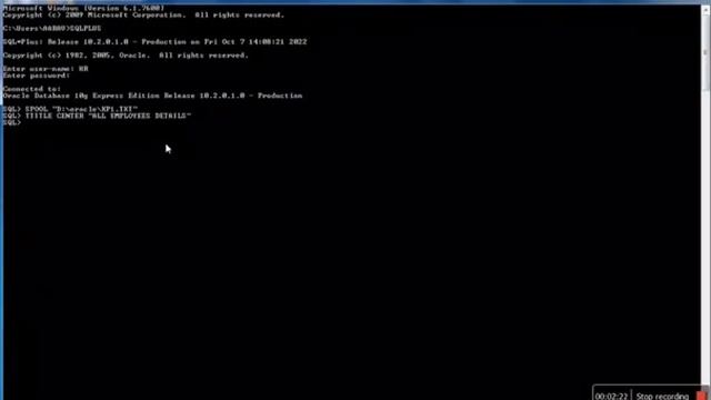 how to retrieve data from oracle database in Hindi | spool command in oracle | #upbringsclasses смотреть онлайн