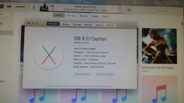 El Capitan on Lenovo B320 i3 Intel cpu смотреть онлайн