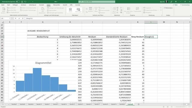 Lineare Regression - Normalverteilung mit QQ-Plot prüfen - Daten analysieren in Excel (85) смотреть онлайн