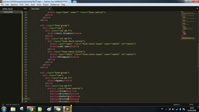 Membuat FORMS Group Dengan Bootstrap - PEMROGRAMAN WEB смотреть онлайн