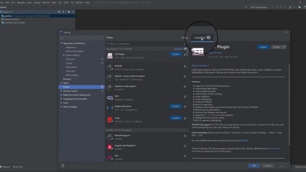 Установка плагинов Intellij Idea