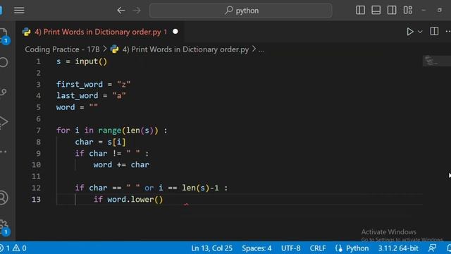 Coding Practice - 17B | Python | CCBP 4.0 | Comparing Strings & Naming Variables смотреть онлайн