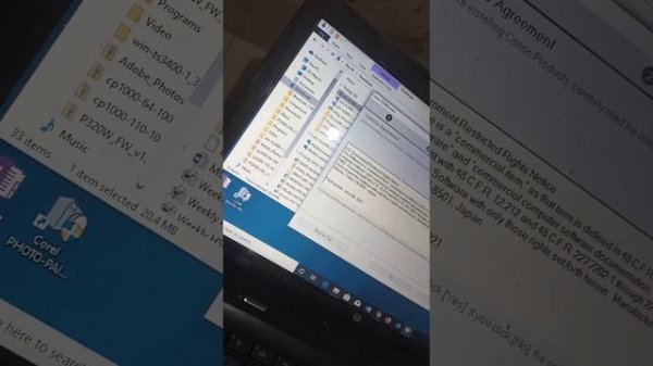 canon pixma TS3440 failed to acquire information on the driber and software. check the network