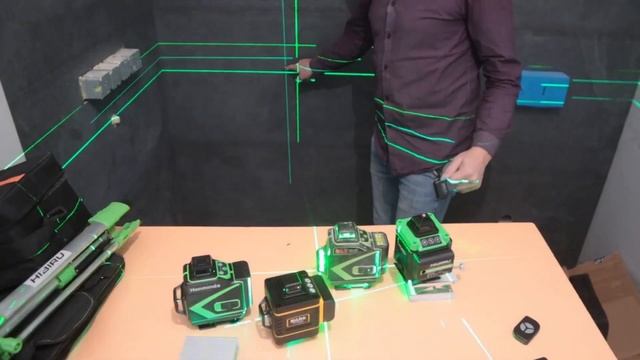 Недорогие лазерные уровни 4D с Алиэкспресс.HILDA,HIBIRU и Honminda. смотреть онлайн