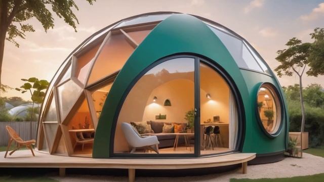 Futuristic Dome Houses | Designed by AI смотреть онлайн