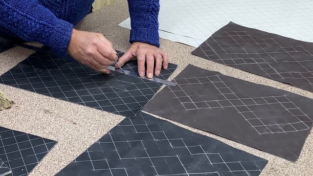 Делаем эксклюзивные декоративные отстрочки на базе шаблонов ромб, квадрат Обучение перетяжке салон смотреть онлайн