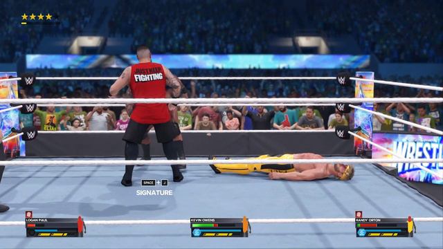 WWE 2K24 Gameplay 🤯 PS5 | Randy Orton vs Logan Paul vs Kevin Owen WrestleMania 40 #wwe #wwe2k24 смотреть онлайн