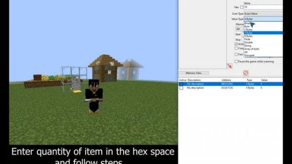 Minecraft - How To Hack Items (With Cheat Engine)