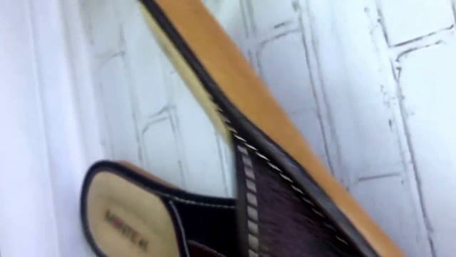 Мужские кожаные тапочки для дома. смотреть онлайн