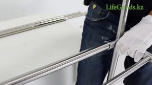 Вешалка металлическая напольная YLT-0321-01FB: инструкция по сборке, обзор от LifeGoods.kz