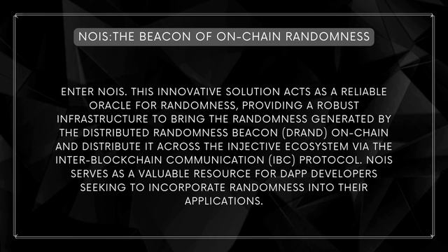 #injective Ecosystem | Nois — Pioneering On Chain Randomness for a Fairer Web3 смотреть онлайн