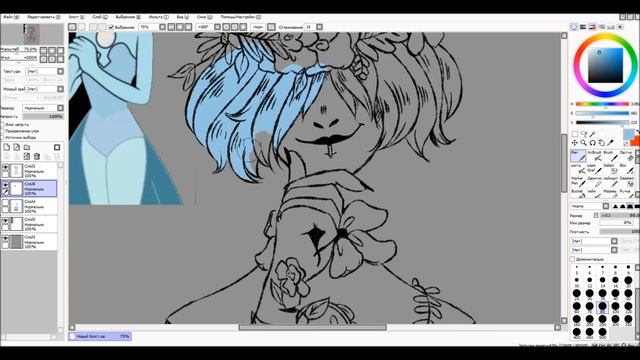 Speedpaint| Steven Universe | Blue Pearl смотреть онлайн