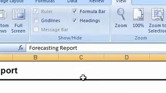 How to show or hide the formula bar in a workbook Excel смотреть онлайн