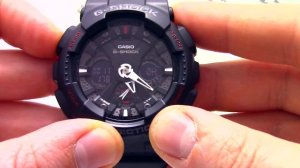 Часы Casio G-SHOCK GA-120-1A [GA-120-1AER] - Инструкция, как настроить от PresidentWatches.Ru