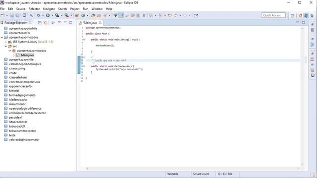Como Criar Métodos Do Tipo Void Em Java смотреть онлайн