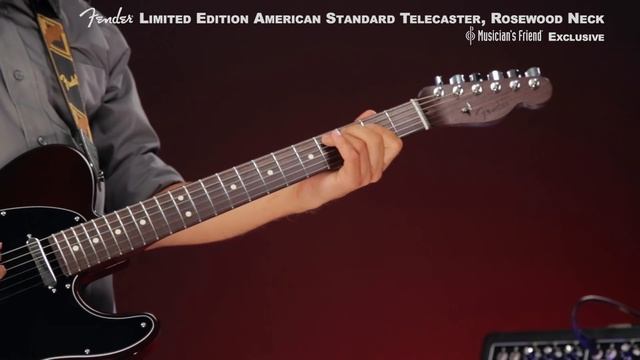 Fender Limited Edition American Standard Rosewood Neck Ash Telecaster, Walnut Stain смотреть онлайн