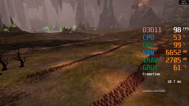 GeForce GTX 1660 -- Intel Core i7-4770K -- Total War WARHAMMER II Benchmark смотреть онлайн