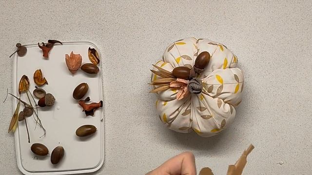 Мастер - класс тыква с декором своими руками из ткани и природных материалов смотреть онлайн