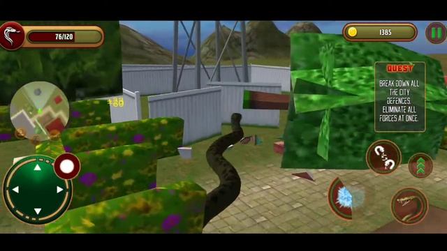 Angry Anaconda Snake City Attack Simulator #4 - Android Gameplay смотреть онлайн